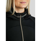 Montar Sudadera con capucha y cremallera MoGaia Negro