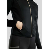 Montar Sudadera con capucha y cremallera MoGaia Negro