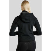 Montar Sudadera con capucha y cremallera MoGaia Negro