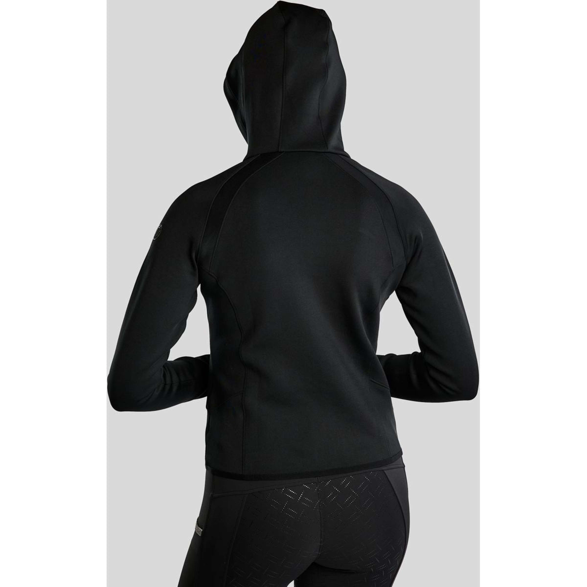 Montar Sudadera con capucha y cremallera MoGaia Negro