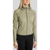 Montar Sudadera con capucha y cremallera MoGaia Dusty Green