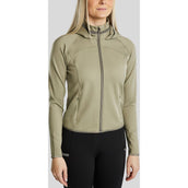 Montar Sudadera con capucha y cremallera MoGaia Dusty Green