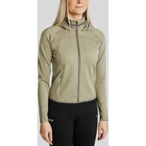 Montar Sudadera con capucha y cremallera MoGaia Dusty Green