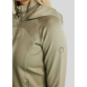Montar Sudadera con capucha y cremallera MoGaia Dusty Green