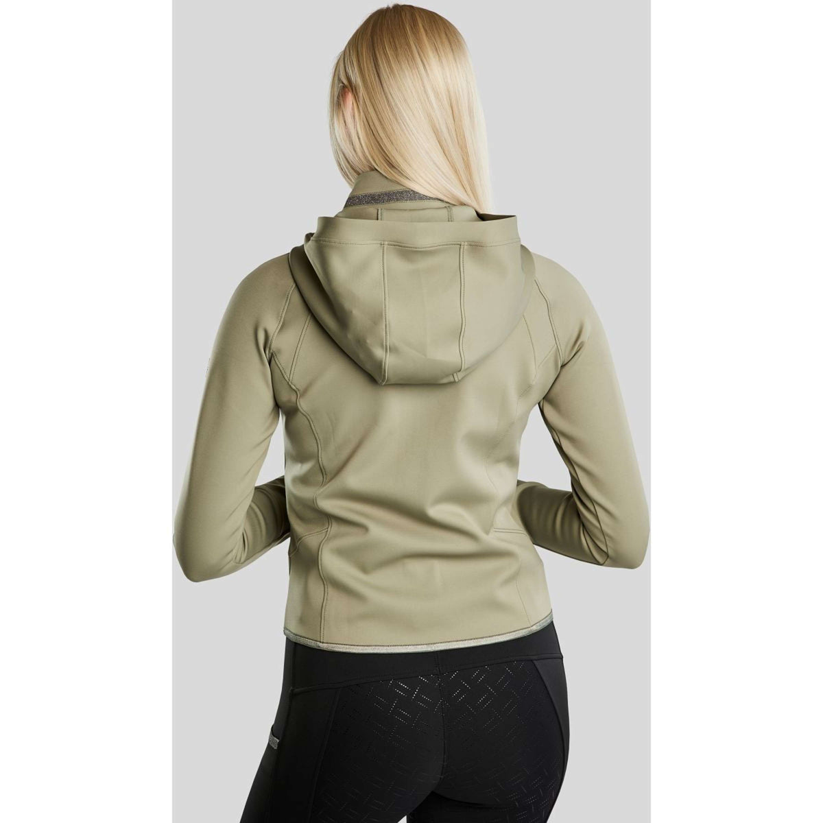 Montar Sudadera con capucha y cremallera MoGaia Dusty Green
