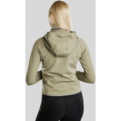 Montar Sudadera con capucha y cremallera MoGaia Dusty Green