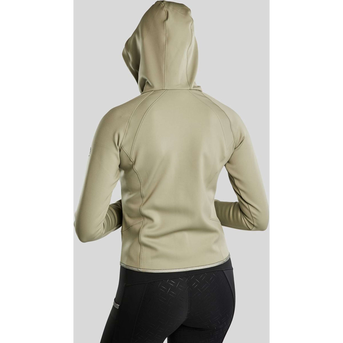 Montar Sudadera con capucha y cremallera MoGaia Dusty Green