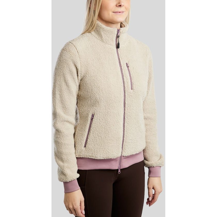 Montar Sudadera con capucha y cremallera MoEbba Teddy Dusty Rose