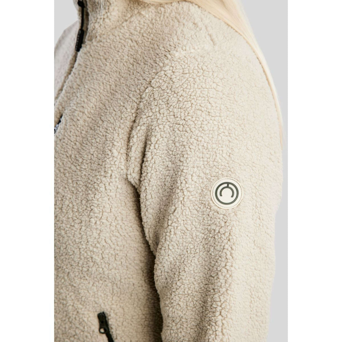 Montar Sudadera con capucha y cremallera MoEbba Teddy Olive