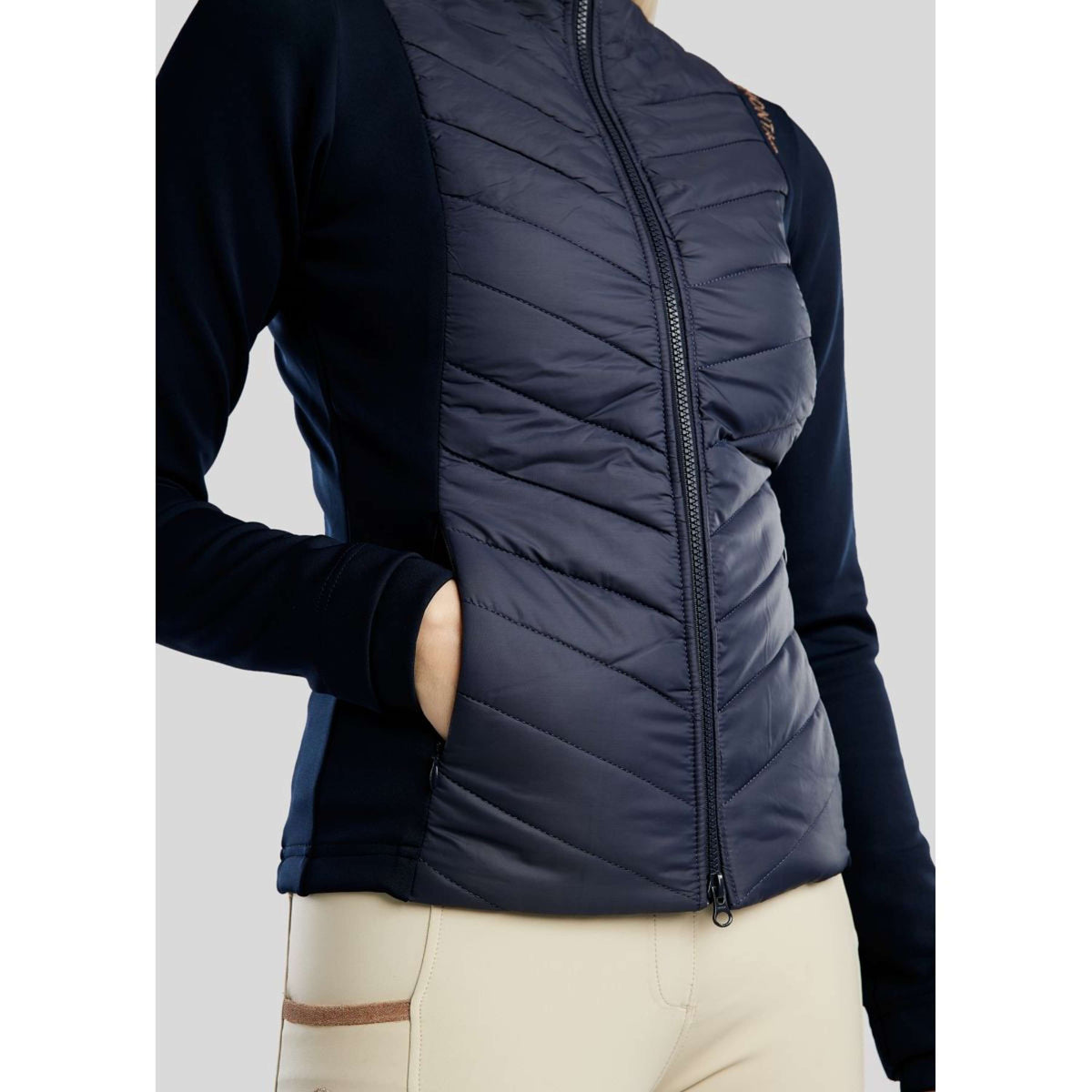 Montar Sudadera con capucha y cremallera Momari Hybrid Navy
