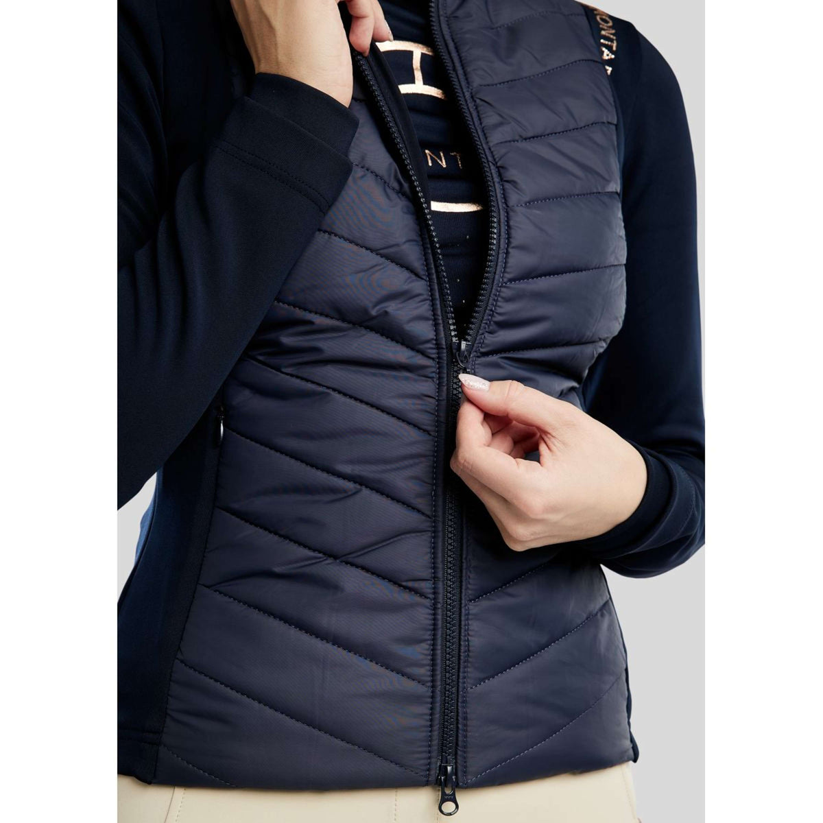 Montar Sudadera con capucha y cremallera Momari Hybrid Navy