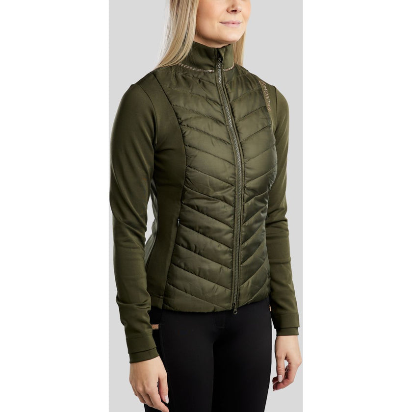 Montar Sudadera con capucha y cremallera Momari Hybrid Olive