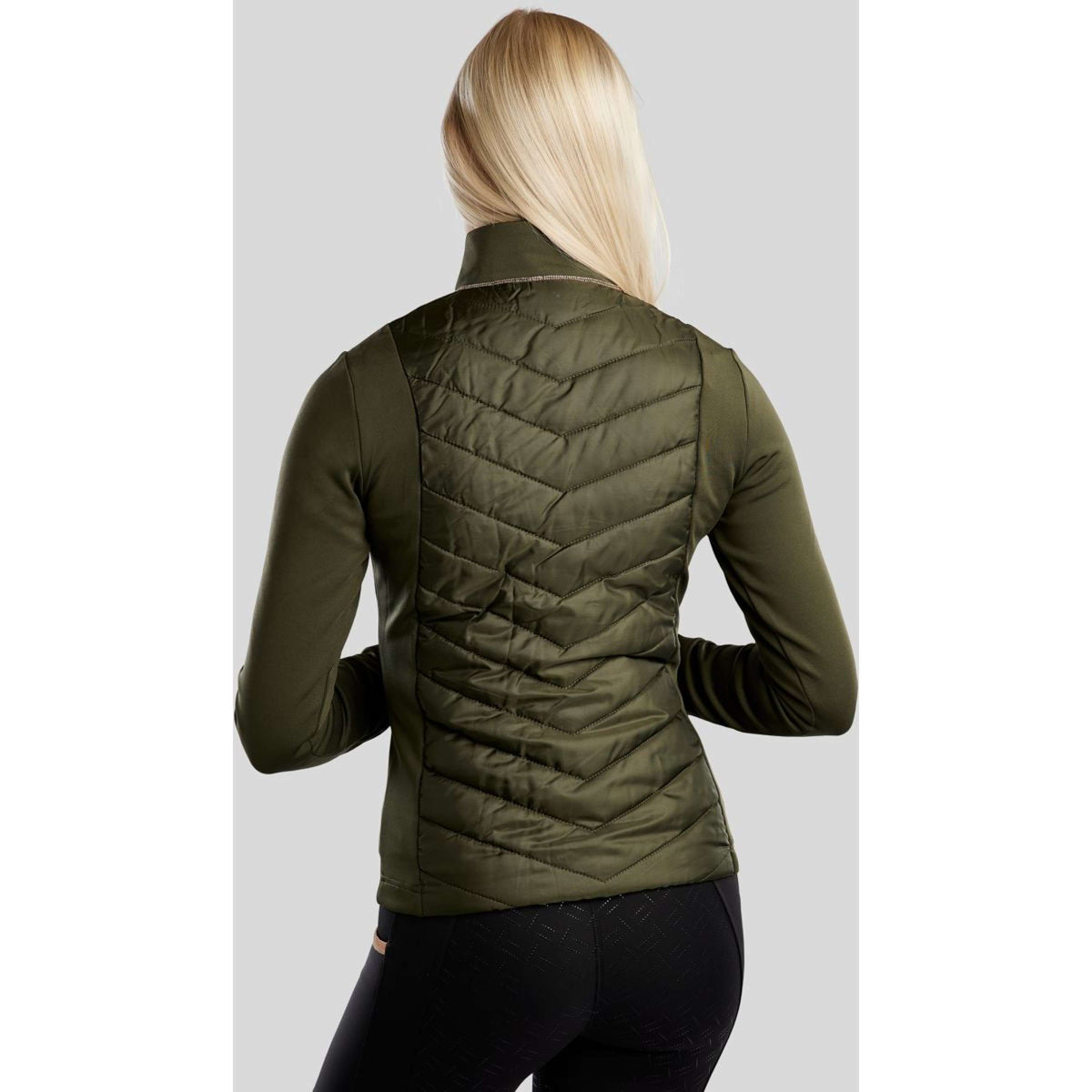 Montar Sudadera con capucha y cremallera Momari Hybrid Olive