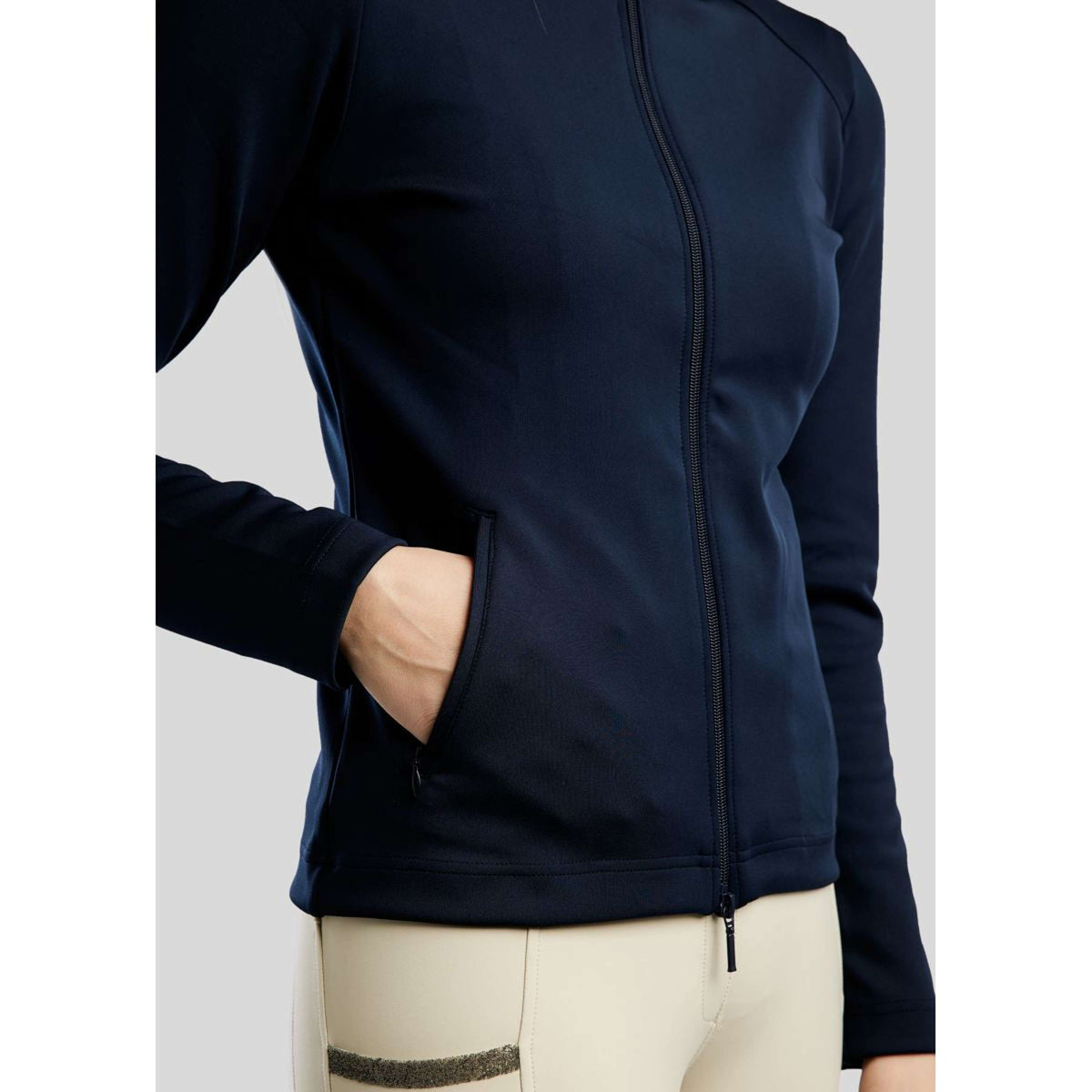 Montar Sudadera con capucha y cremallera MoAddie Softshell Navy