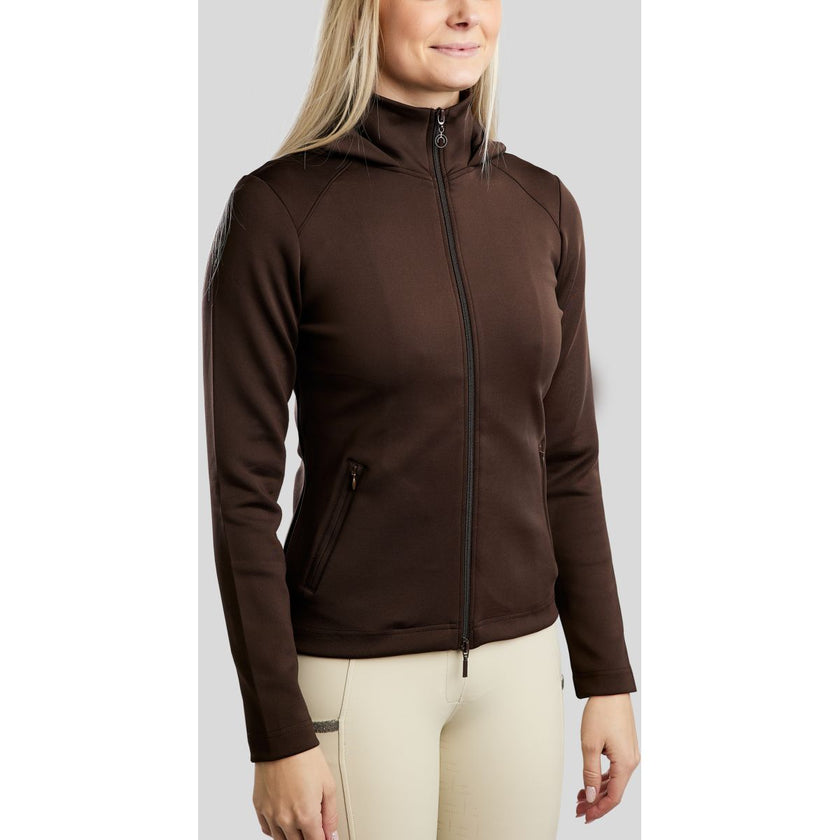 Montar Sudadera con capucha y cremallera MoAddie Softshell Marron