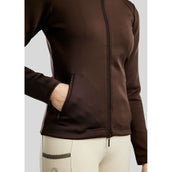 Montar Sudadera con capucha y cremallera MoAddie Softshell Marron