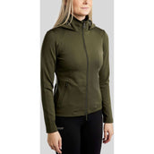 Montar Sudadera con capucha y cremallera MoAddie Softshell Olive