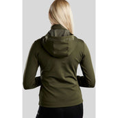 Montar Sudadera con capucha y cremallera MoAddie Softshell Olive