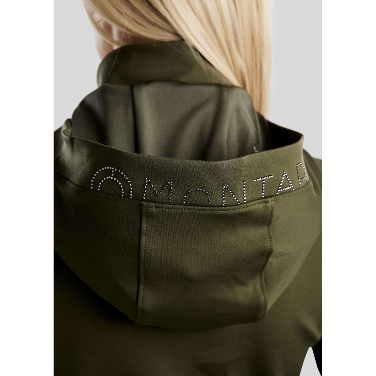 Montar Sudadera con capucha y cremallera MoAddie Softshell Olive