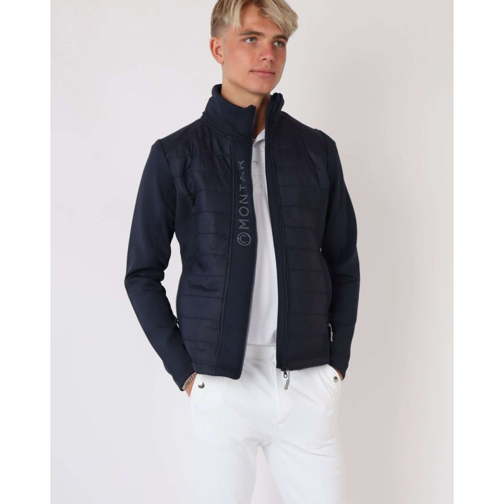 Montar Chaqueta Emanuel Quilt Azul oscuro
