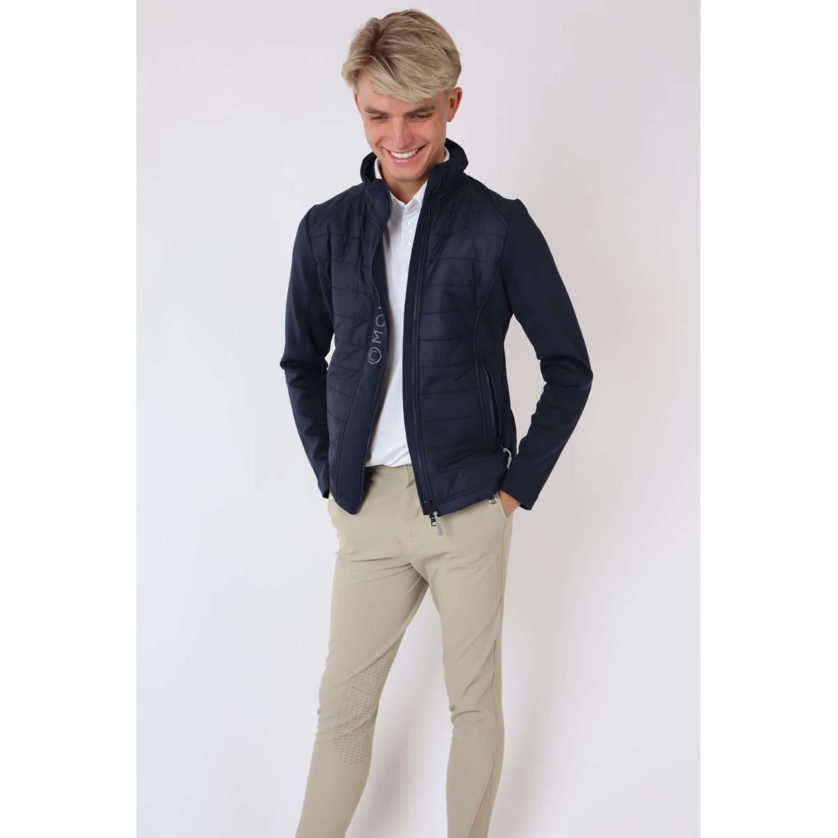 Montar Chaqueta Emanuel Quilt Azul oscuro