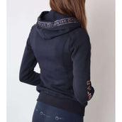 Montar Sudadera con capucha y cremallera Macie Rosegold Logo Navy