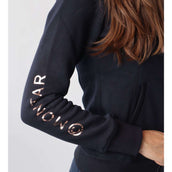 Montar Sudadera con capucha y cremallera Macie Rosegold Logo Navy