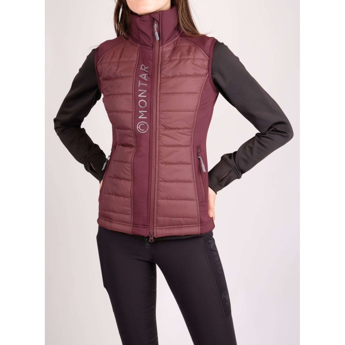 Montar Chaleco Emma Quilt Ciruela