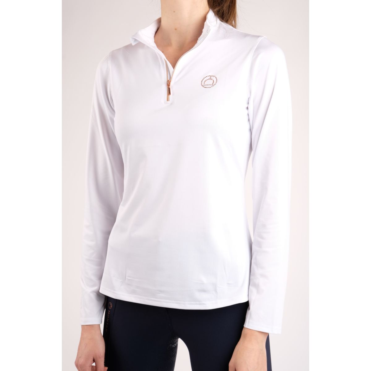Montar Shirt Everly Rosegold Blanco