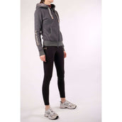 Montar Sudadera con capucha y cremallera Macie Rosegold Logo Gris