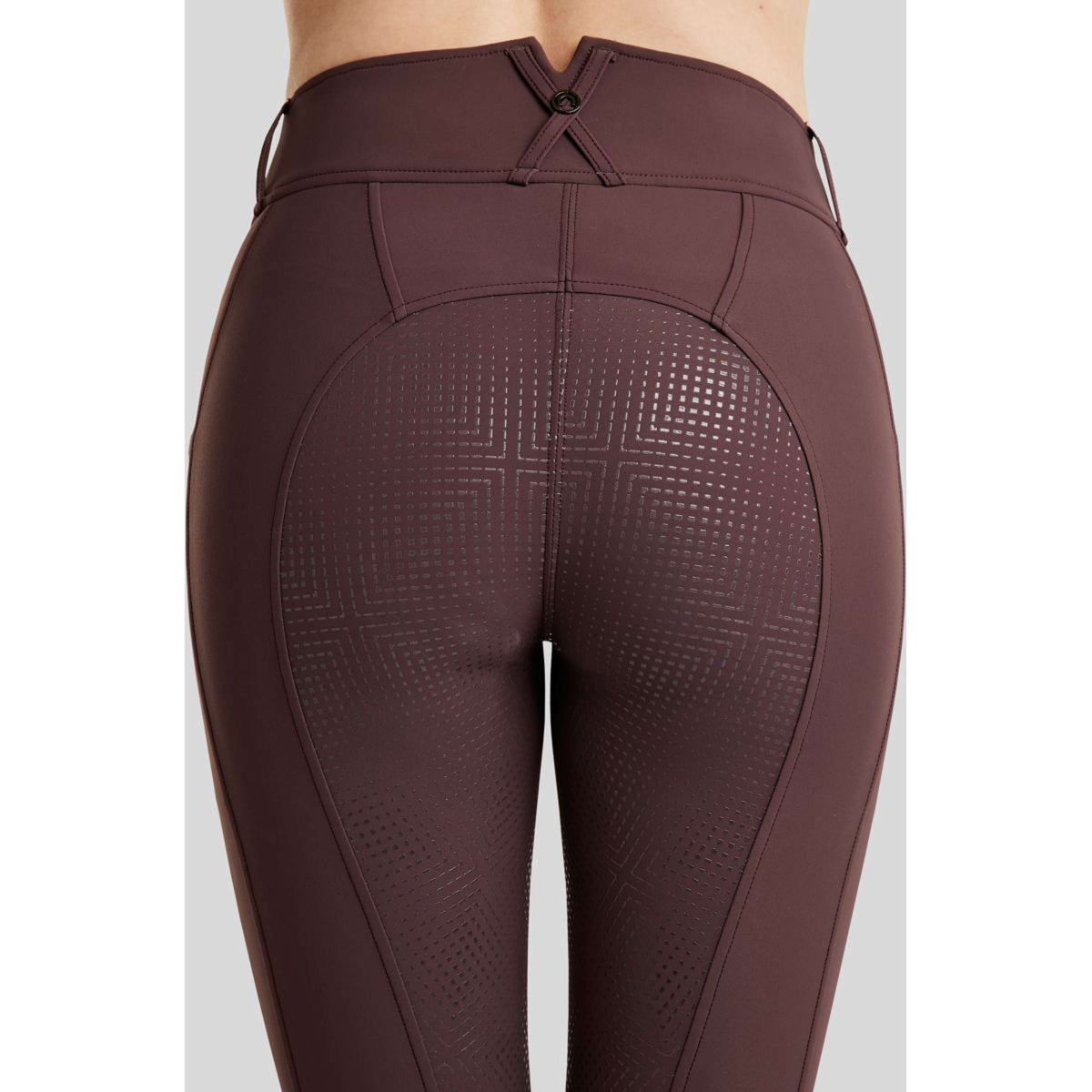 Montar Pantalón de Equitación MoZida Refined Full Grip Black Peony