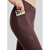Montar Pantalón de Equitación MoZida Refined Full Grip Black Peony