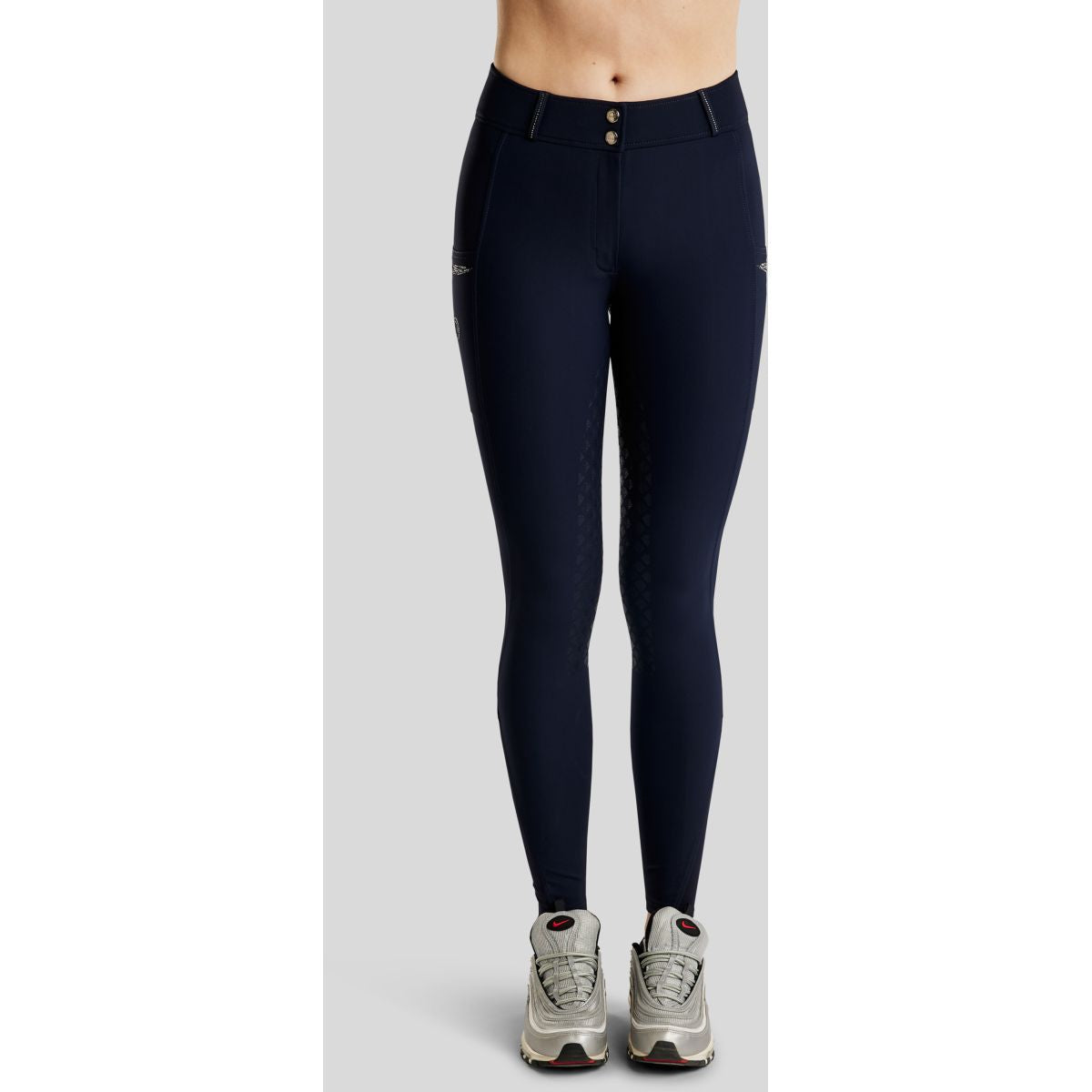 Montar Pantalón de Equitación MoEmilia Full Grip Navy