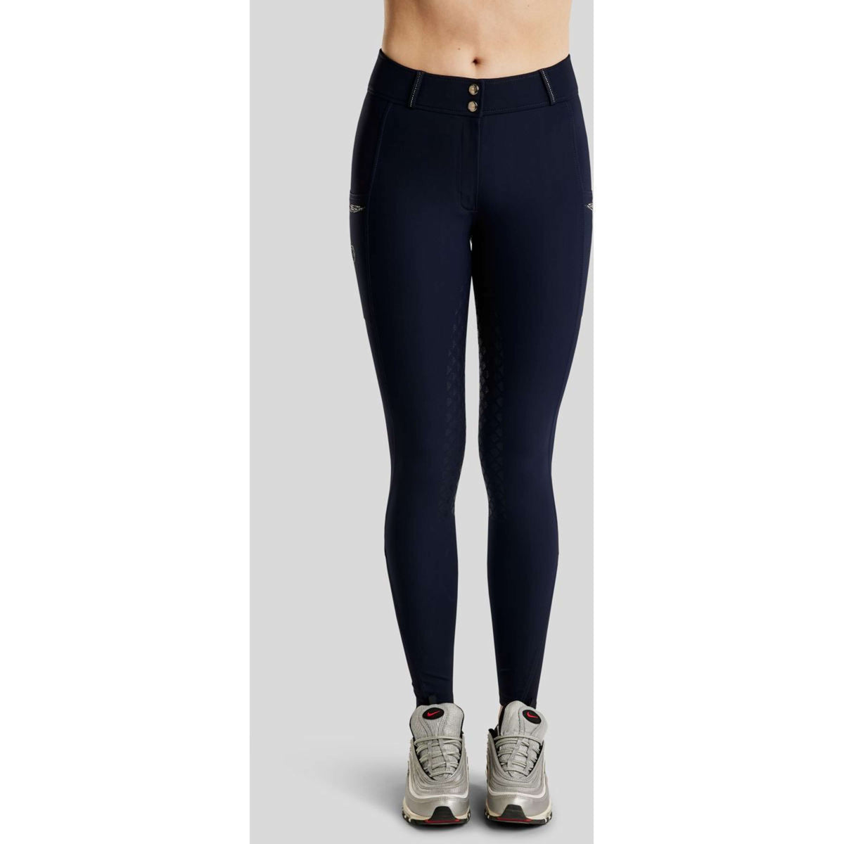 Montar Pantalón de Equitación MoEmilia Full Grip Navy