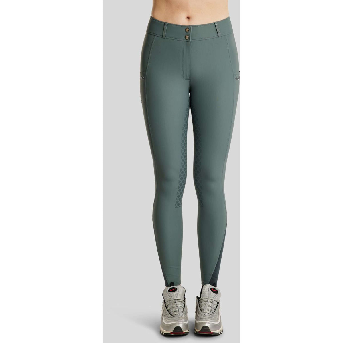 Montar Pantalón de Equitación MoEmilia Full Grip Jade