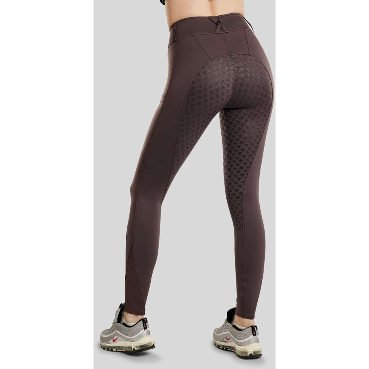 Montar Legging de Equitación MoEmilia Full Grip Black Peony