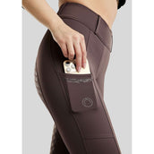 Montar Legging de Equitación MoEmilia Full Grip Black Peony