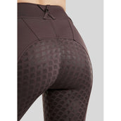 Montar Legging de Equitación MoEmilia Full Grip Black Peony