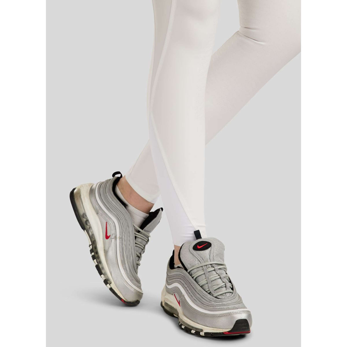 Montar Pantalón de Equitación MoCha Full Grip Blanco