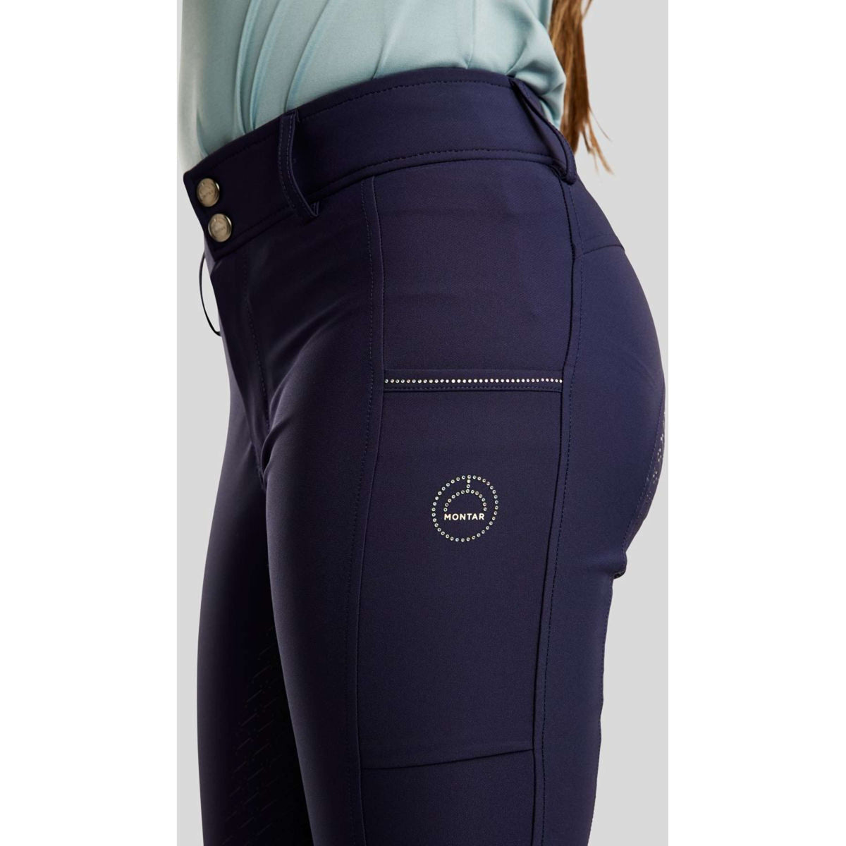 Montar Pantalón de Equitación MoCha Full Grip Navy
