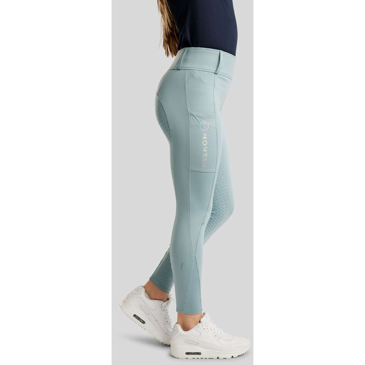 Montar Legging de Equitación MoCha Full Grip Stone Blue