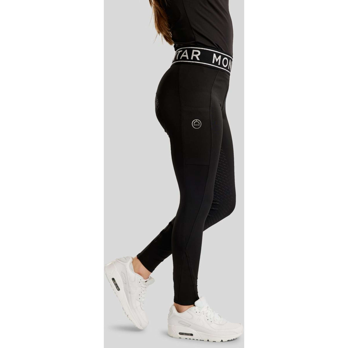 Montar Legging de Equitación MoSille Full Grip Negro