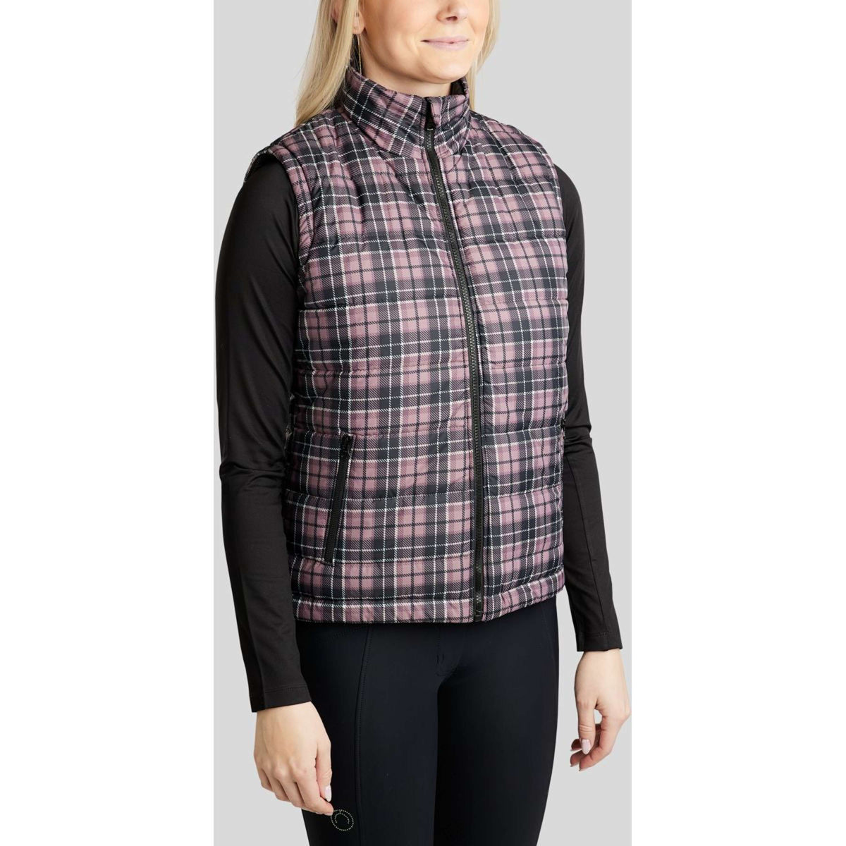 Montar Chaleco MoCheri Reversible Black Peony