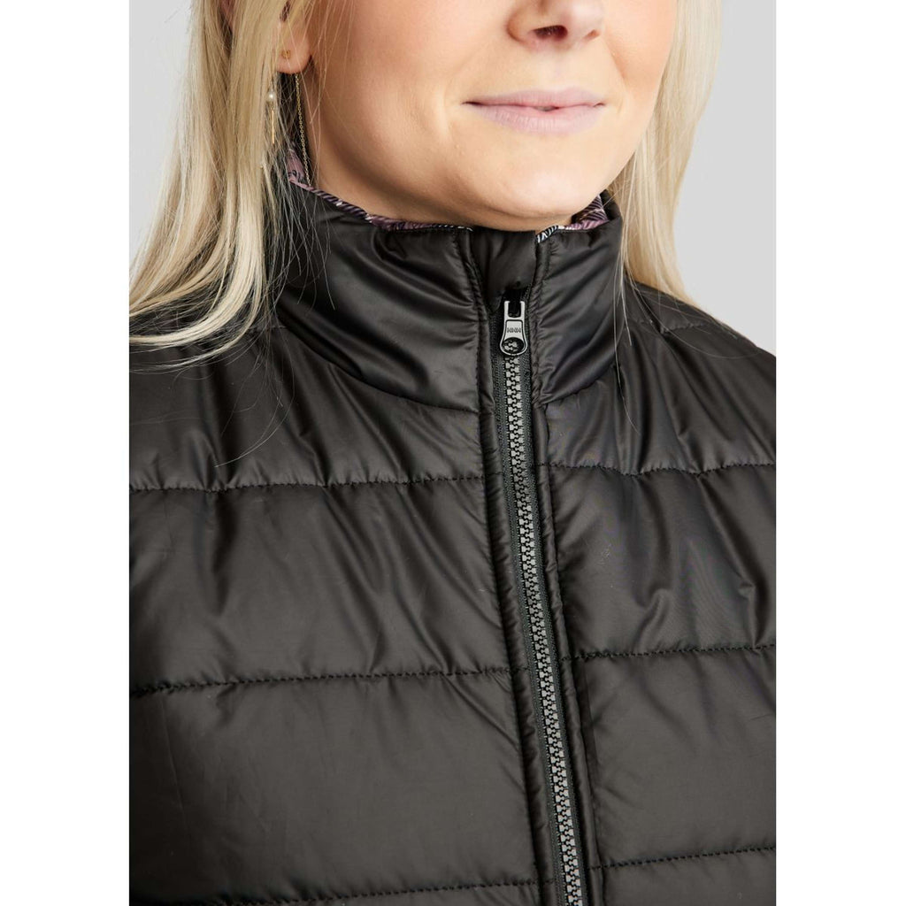 Montar Chaleco MoCheri Reversible Black Peony