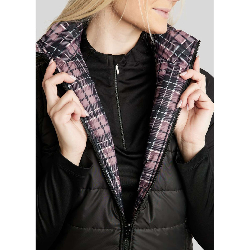 Montar Chaleco MoCheri Reversible Black Peony