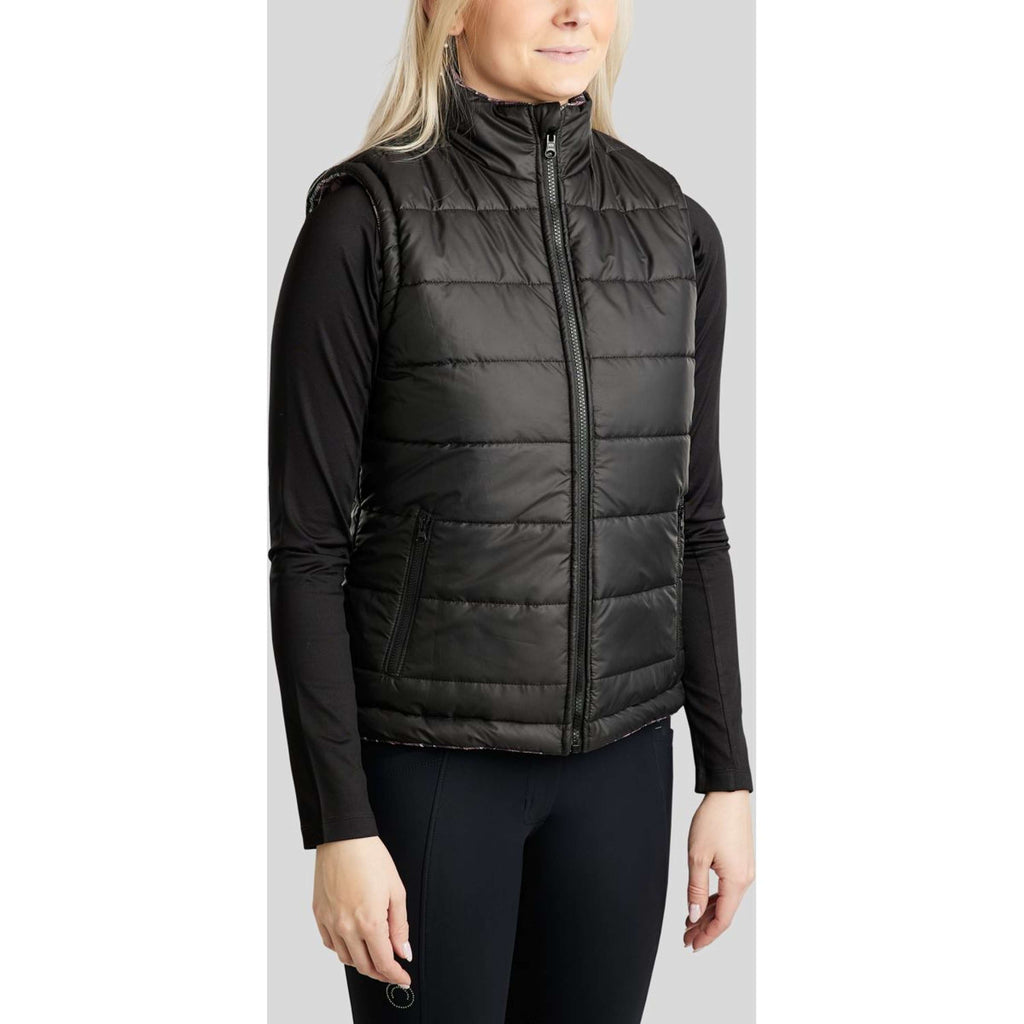 Montar Chaleco MoCheri Reversible Black Peony