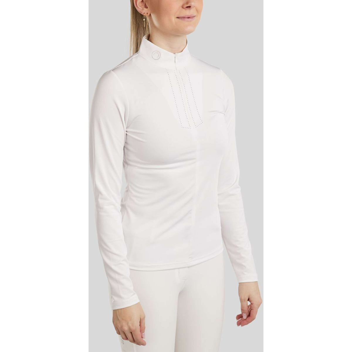 Montar Camiseta de Competición MoCha Mangas Largas Blanco