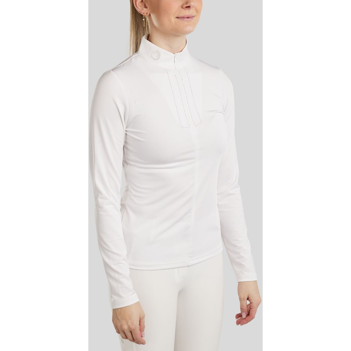 Montar Camiseta de Competición MoCha Mangas Largas Blanco