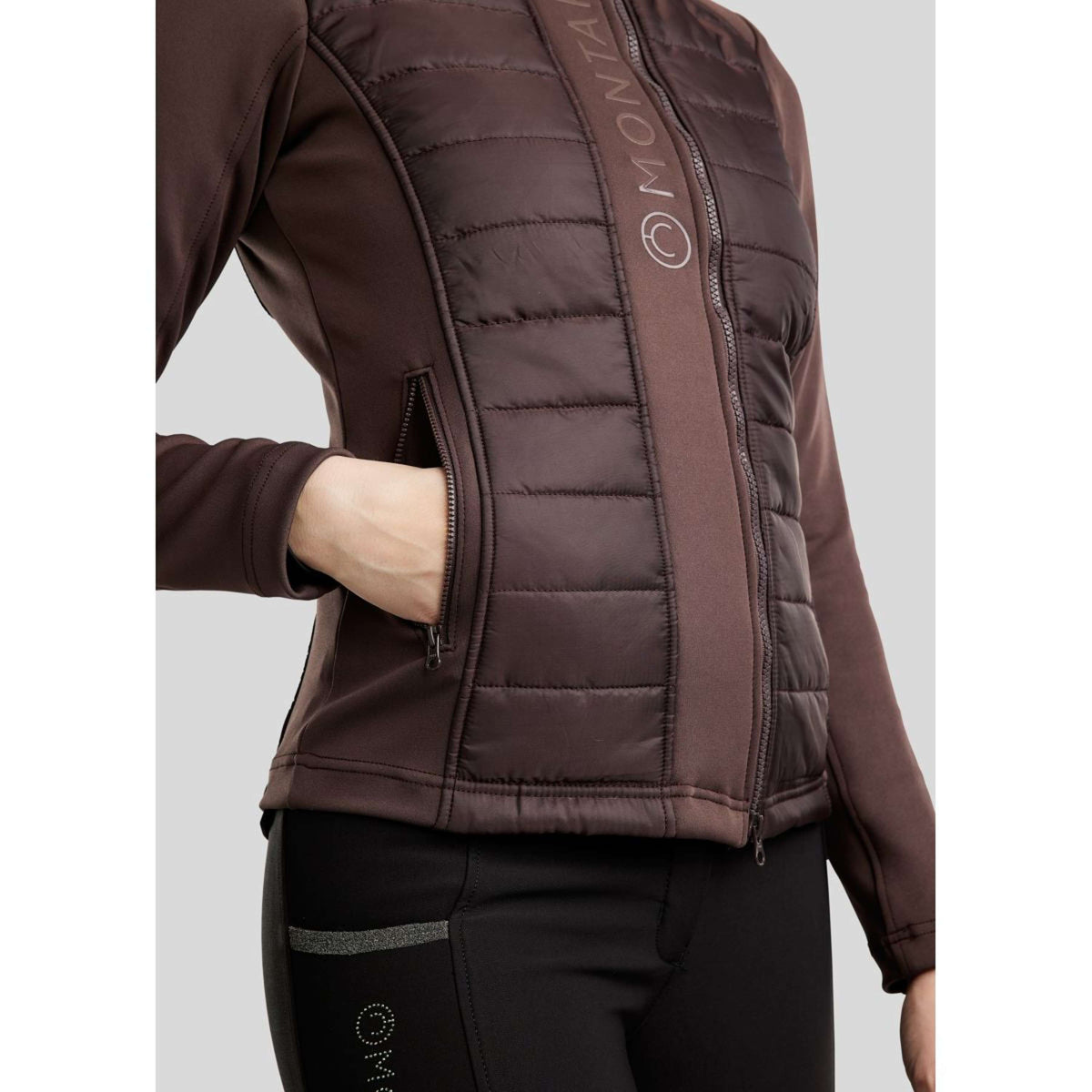 Montar Sudadera con capucha y cremallera Emma Black Peony