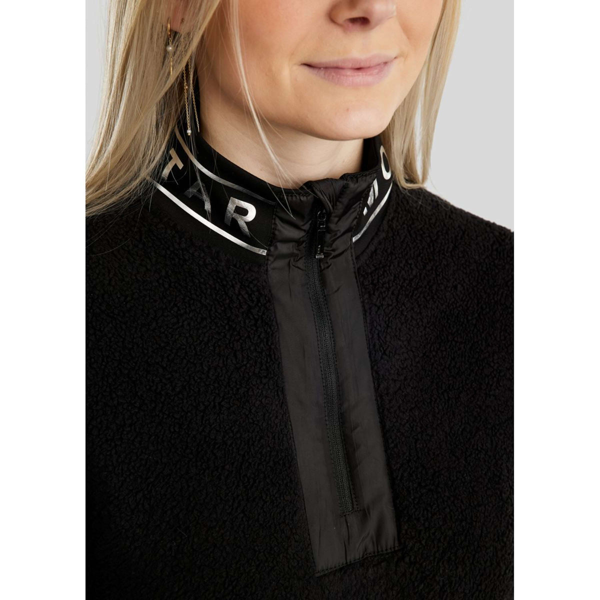 Montar Sudadera con capucha y cremallera MoSille Negro